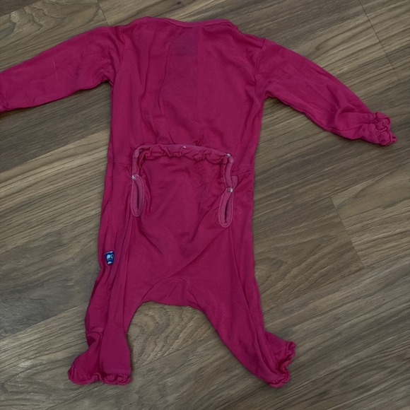 Kickee Pants Baby Girls 0-3 Months Button Up Sleeper Ohh La La Ruffle Romper - Picture 5 of 5